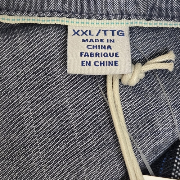 NWT TOMMY BAHAMA  Canyon Beach Flannel Cozy Check Men’s XXL Teal Bay Blue Color - Picture 12 of 16